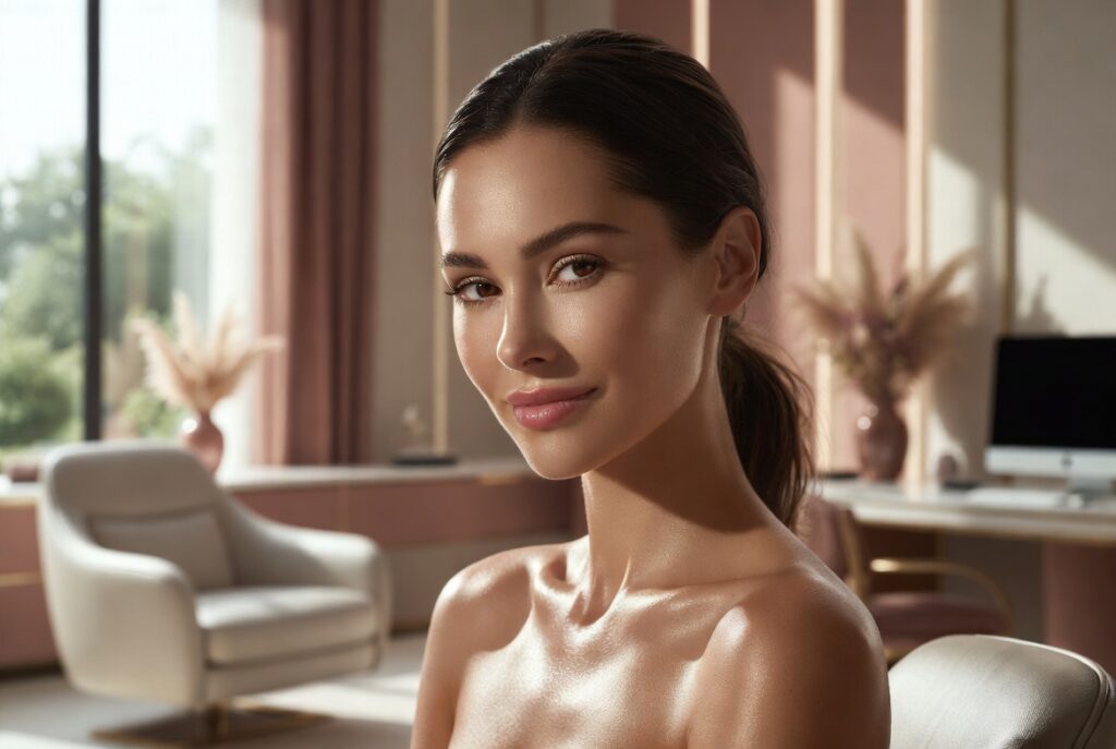 women with flawless skin